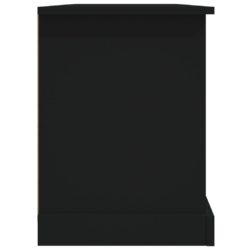 TV-benk svart 99,5×35,5×48 cm konstruert tre