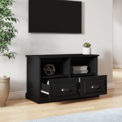 TV-benk svart 80x35x50 cm konstruert tre