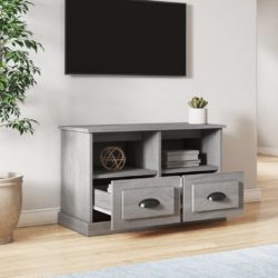 TV-benk grå sonoma 80x35x50 cm konstruert tre