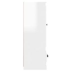 Highboard høyglans hvit 36×35,5×103,5 cm konstruert tre