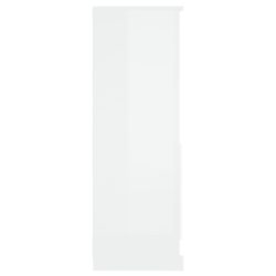 Highboard høyglans hvit 60×35,5×103,5 cm konstruert tre