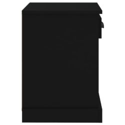 Nattbord svart 43x36x50 cm