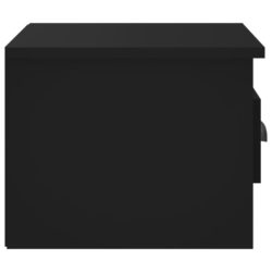 Veggmonterte nattbord 2 stk svart 41,5x36x28 cm