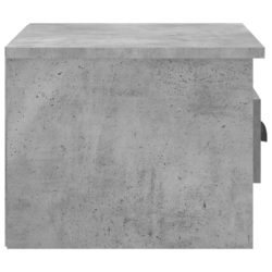 Veggmonterte nattbord 2 stk betonggrå 41,5x36x28 cm