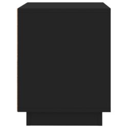Nattbord svart 44x35x45 cm konstruert tre