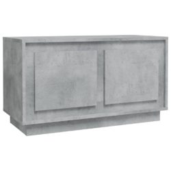 TV-benk betonggrå 80x35x45 cm konstruert tre