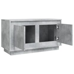 TV-benk betonggrå 80x35x45 cm konstruert tre