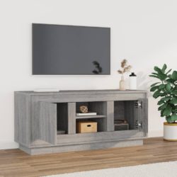 TV-benk grå sonoma 102x35x45 cm konstruert tre