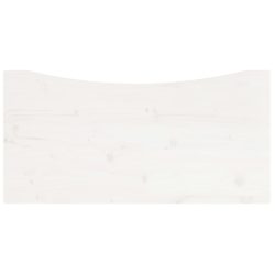 Skrivebord hvit 80x40x2,5 cm heltre furu