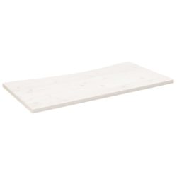 Skrivebord hvit 100x50x2,5 cm heltre furu