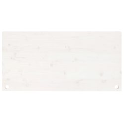 Bordplate hvit 100x60x2,5 cm heltre furu