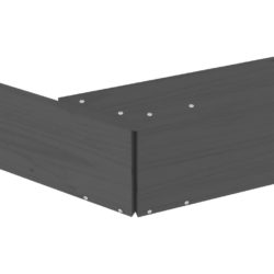 Sandkasse med seter grå åttekantet heltre furu