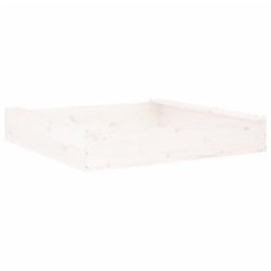 Sandkasse med seter hvit firkantet heltre furu