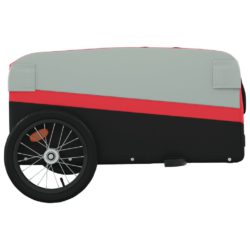 Sykkelvogn svart og rød 45 kg jern