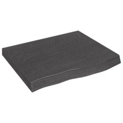 Benkeplate til bad mørkegrå 60x50x6 cm behandlet heltre