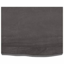 Benkeplate til bad mørkegrå 60x50x6 cm behandlet heltre