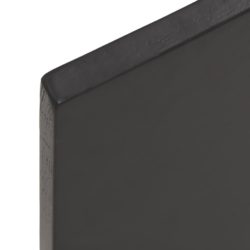 vidaXL Benkeplate til bad mørkegrå 100x60x2 cm behandlet heltre