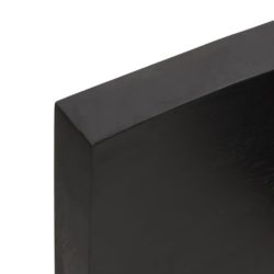 Bordplate mørkegrå 160x60x6 cm behandlet heltre eik