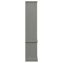 Bokhylle VIGO grå 85x35x170 cm heltre furu