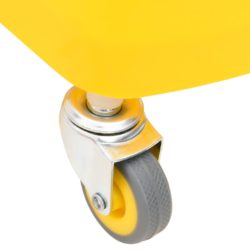 vidaXL Moppebøtte med utvrider og hjul gul 20 L polypropylen