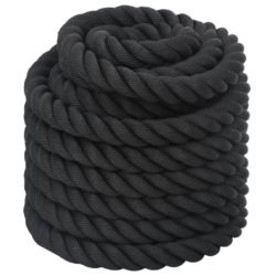 Kamptau svart 12 m 9 kg polyester