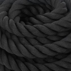 Kamptau svart 12 m 9 kg polyester