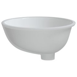 Baderomsvask hvit 43x35x19 cm rektangulær keramikk