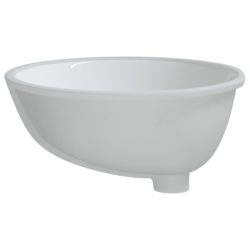 Baderomsvask hvit 49×40,5×21 cm oval keramikk
