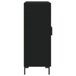 Skjenk svart 69,5x34x90 cm konstruert tre
