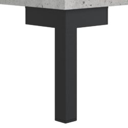 Bokhylle betonggrå 69,5×32,5×90 cm konstruert tre