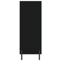 Hylle svart 69,5×32,5×90 cm konstruert tre