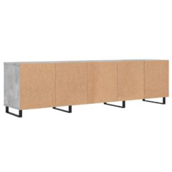 TV-benk betonggrå 150x30x44,5 cm konstruert tre