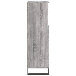 Baderomsskap grå sonoma eik 30x30x100 cm konstruert tre