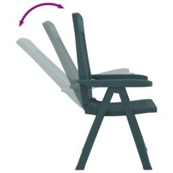 Hagelenestoler 2 stk grønn PP