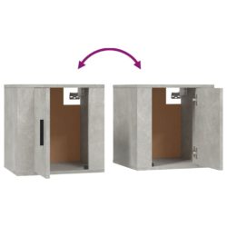 TV-skapsett 3 deler betonggrå konstruert tre