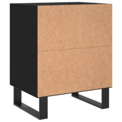 Nattbord svart 40x30x50 cm konstruert tre