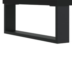 Nattbord 2 stk svart 40x35x69 cm konstruert tre