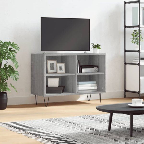 vidaXL TV-benk grå sonoma 69,5x30x50 cm konstruert tre