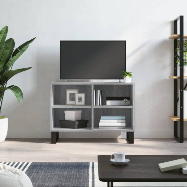 vidaXL TV-benk grå sonoma 69,5x30x50 cm konstruert tre