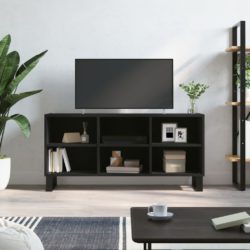 vidaXL TV-benk svart 103,5x30x50 cm konstruert tre