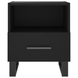 Nattbord svart 40x35x47,5 cm konstruert tre