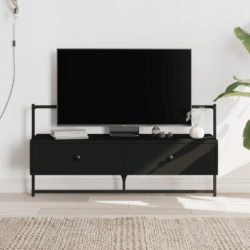 TV-benk veggmontert svart 100,5x30x51 cm konstruert tre