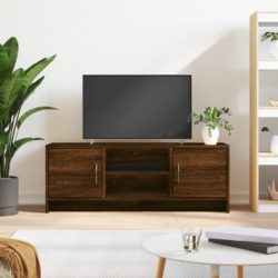 vidaXL TV-benk brun eik 102x30x37,5 cm konstruert tre