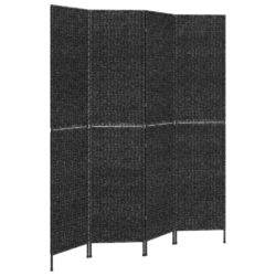 Romdeler 4 paneler brun 163×180 cm vannhyasint