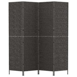 Romdeler 4 paneler brun 163×180 cm vannhyasint