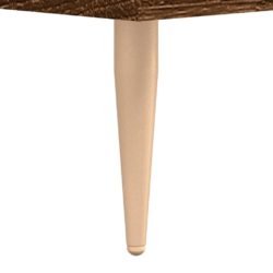 Highboard brun eik 34,5×32,5×180 cm konstruert tre