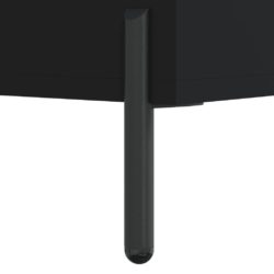 Highboard svart 34,5×32,5×180 cm konstruert tre