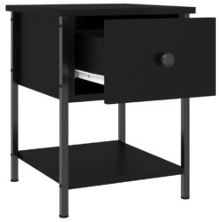 Nattbord svart 34×35,5×45 cm konstruert tre