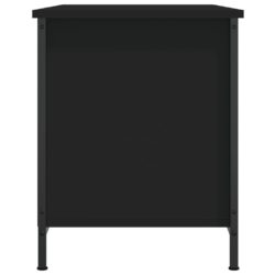 TV-benk svart 80x40x50 cm konstruert tre