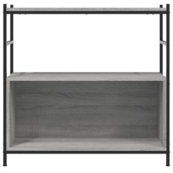 Skrivebord grå sonoma 80x30x78,5 cm konstruert tre og jern